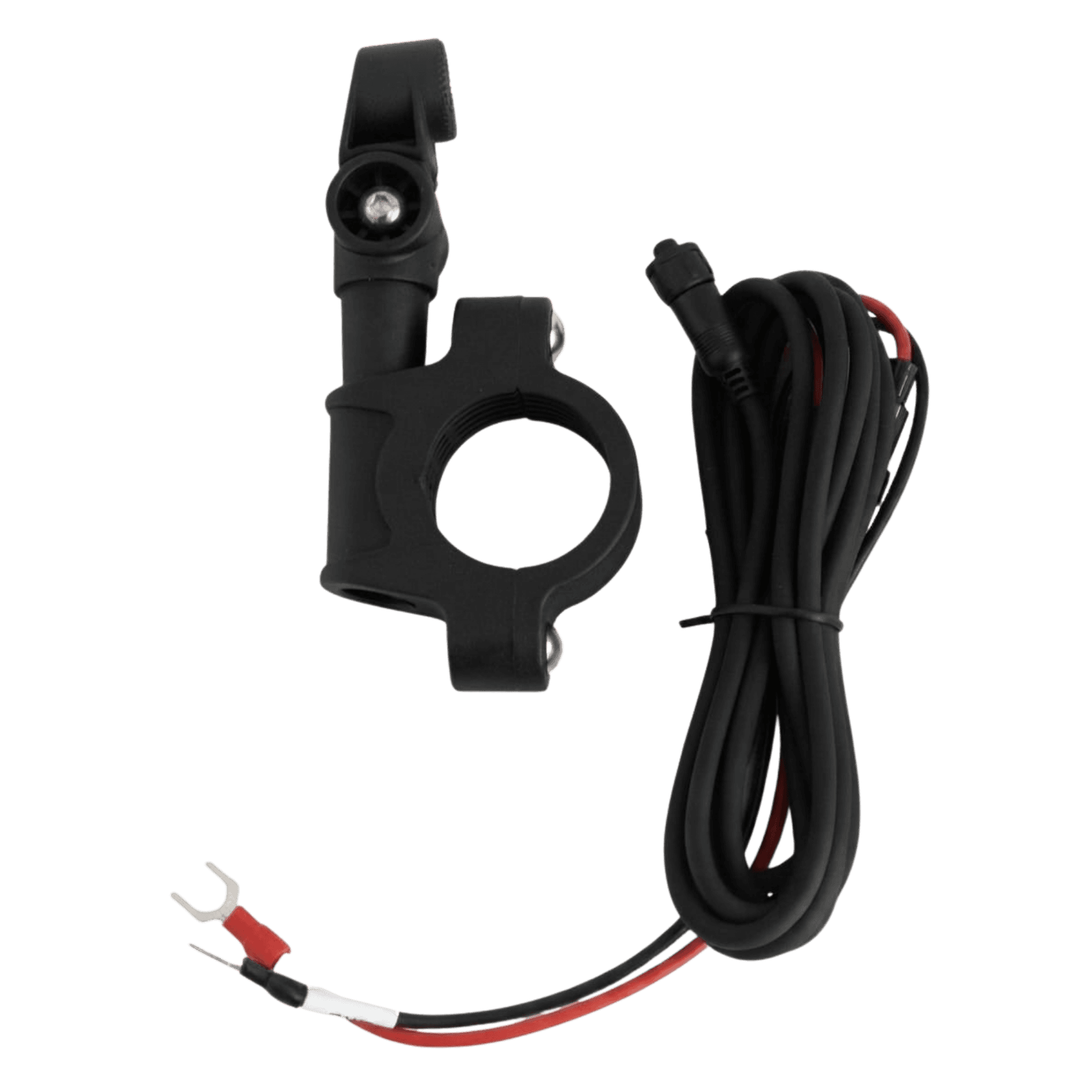 Suporte de guidão incluso do Navemoto C54, com abraçadeira e chicote de alimentação 12V