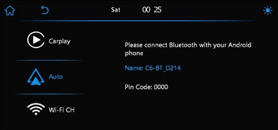 Tela de vinculação do C6 mostrando o pareamento por Bluetooth