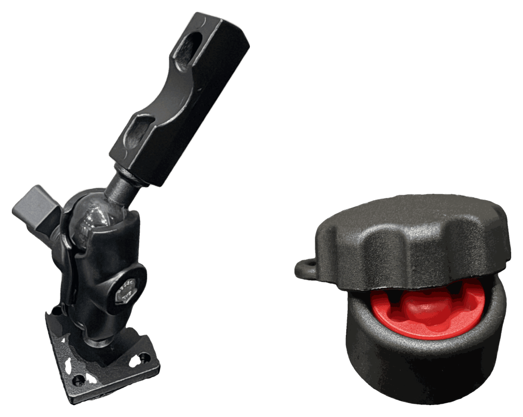 Kit suporte girafa + porca de segurança — suporte Navemoto